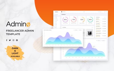Freelancer Admin仪表板UI元素
