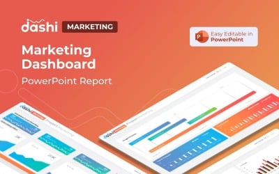 Dashi Marketing Dashboard Report Presentation PowerPoint template