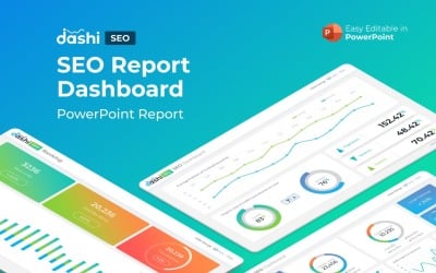 Dashi SEO Dashboard Report  Presentation PowerPoint template