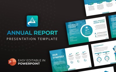 Faaliyet Raporu Sunumu PowerPoint şablonu