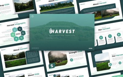 Hasat Tarım Sunum PowerPoint şablonu