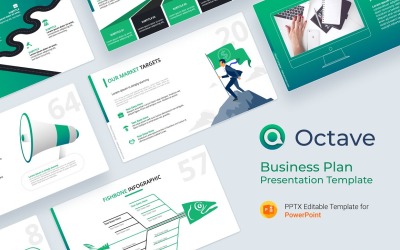 Octave – Business Plan PowerPoint template