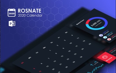 Rosnat – 2020  Calendar PowerPoint template