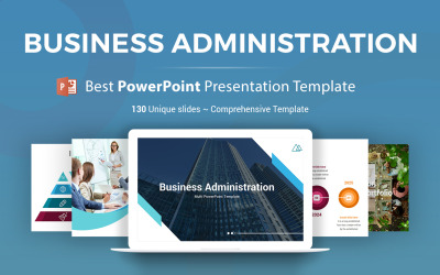 Üzleti adminisztráció PowerPoint sablon