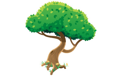 Baum auf Weiß - Illustration