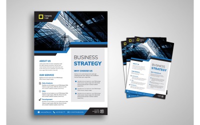 Flyer Template Business Strategy Márkastílus sablon 154316