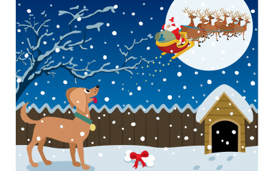 Winter Scene - Illustratie