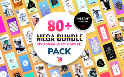 Mega Bundle Instagram Stories Modello di social media