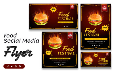 Modello di social media fast food