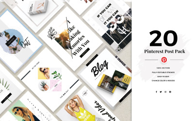 Pinterest Social Media Template