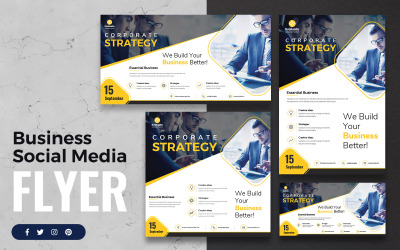 Plantilla de redes sociales empresariales