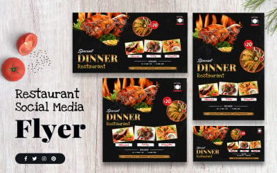 Restaurant Social Media Vorlage