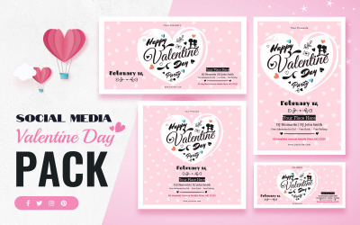 Valentines Day Social Media Template
