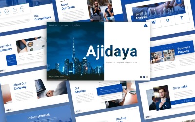 Ajidaya Zakelijke Presentatie PowerPoint-sjabloon