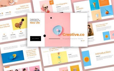 Creative.co Kreativ presentation PowerPoint-mall