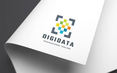 Digital Data Logo Template