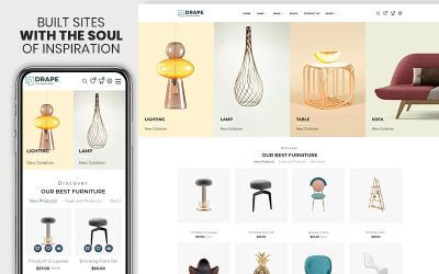Drap - Furniture &amp;amp; Interior Bootstrap Shopify Teması