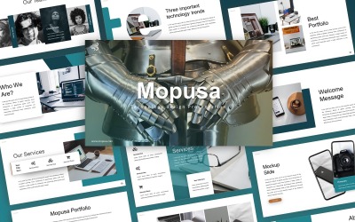 Modelo de apresentação em PowerPoint da Mopusa Technology