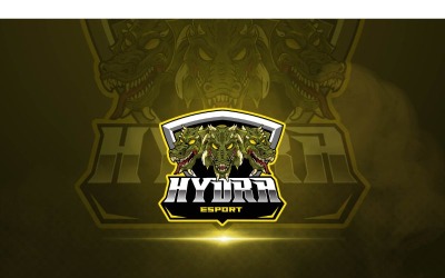 Modèle de logo Esport Hydra