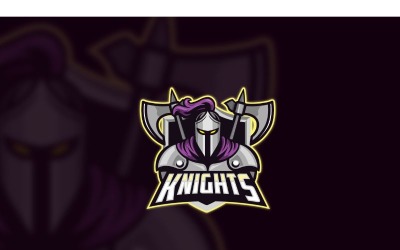 Modello di Logo di Esport Knights 2