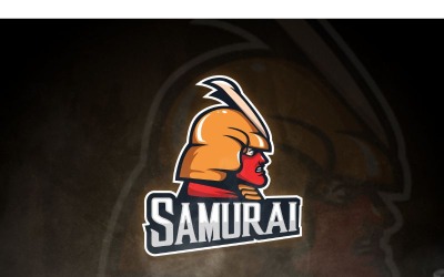 Plantilla de logotipo de Esport Samurai 3