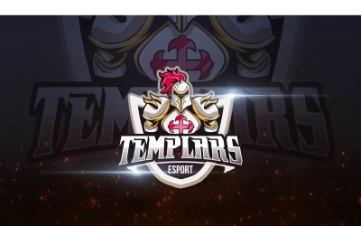 Plantilla de logotipo de Esport Templars