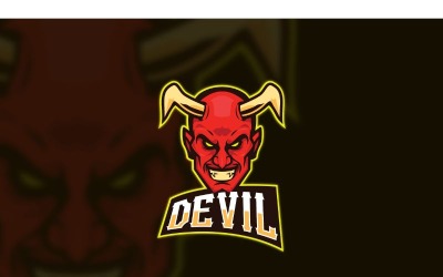 Szablon Logo diabła esport