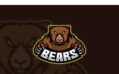 Szablon Logo Niedźwiedzie Esport