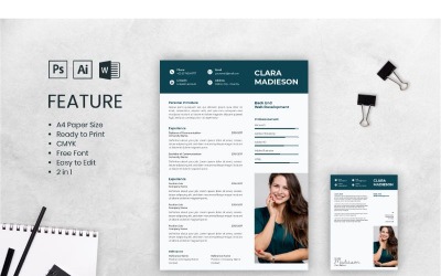 Cv Folytatás Clara Madieson Folytatás sablon
