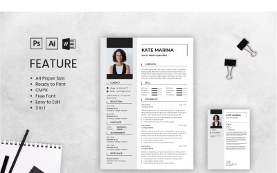 Cv Özgeçmiş Kate Marina Özgeçmiş Teması