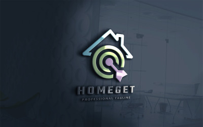Domácí cílové logo šablona