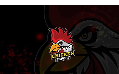 Esport Chicken Logo шаблон