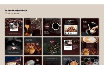 Instagram Banner Coffee Plantilla de redes sociales