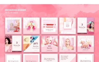 Plantilla de redes sociales de venta de cosméticos de banner de Instagram