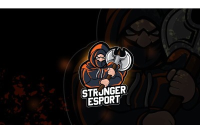 Szablon Logo Silniejszego Esport Esport