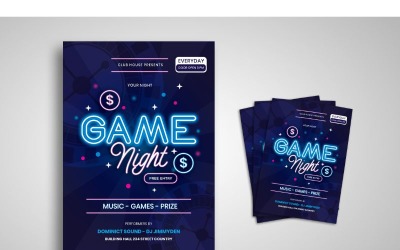 Flyer  Game Night - Corporate Identity Template