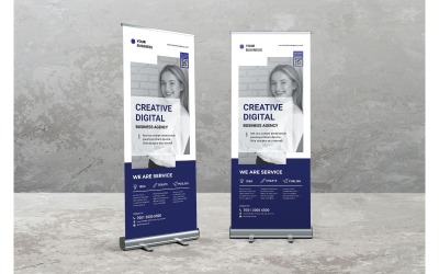 Roll Banner Creative Digital Agency - Plantilla de identidad corporativa