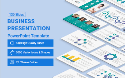 Business-Präsentationsdiagramme PowerPoint-Vorlage