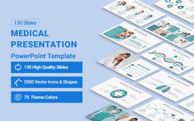 Modelo de apresentação em PowerPoint de medicina e saúde