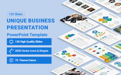 Unique Business  Presentation PowerPoint template