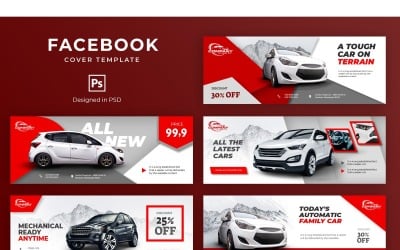 Plantilla de Facebook New Car para redes sociales