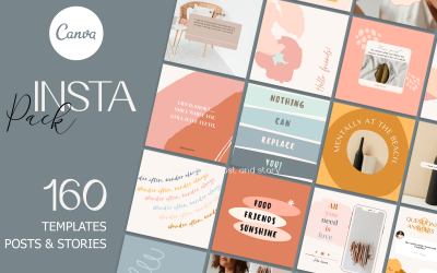 Bucky - 160 Bright Templates CANVA for Social Media