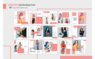 Instagram Mall Girls Mode för sociala medier