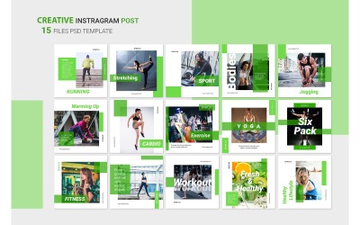 Instagram Mall Sport för sociala medier