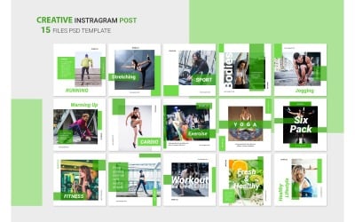 Instagram Template Sport für soziale Medien