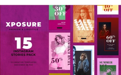 Instagram Template Xposure for Social Media