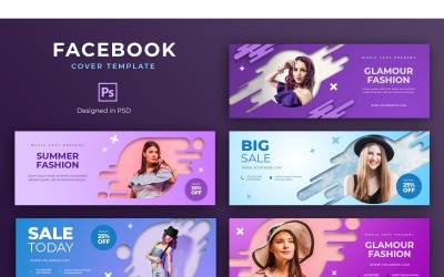 Modello di Facebook Glamour Fashion per i social media