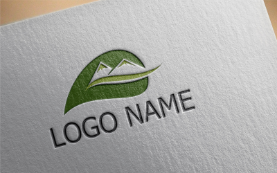 Berggrün Logo Vorlage