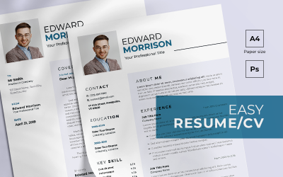 Einfache kostenlose Lebenslaufvorlage