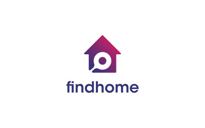 Find home Logo Template with Gradient color